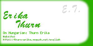 erika thurn business card